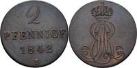 Braunschweig-Calenberg-Hannover 2 Pfennig Ernst August 1837-1851 -