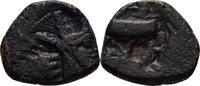 Sasaniden Sasanians Kushano Bronze Chalkous Peroz III. -