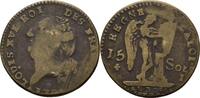Frankreich Beischlag eines 15 Sols Ludwig XVI. -