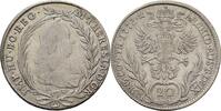 RDR Burgau Günzburg 20 Kreuzer Maria Theresia, 1740-1780 -