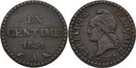 Frankreich Un Centime 1851 A Sehr schön, Kratzer 10.40 £  +  8.67 £ shipping