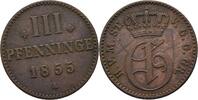 Mecklenburg Strelitz 3 Pfennig 1855 A ss 13.87 £  +  8.67 £ shipping