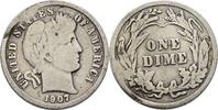 USA 1 Dime 1907 ss 12.14 £  +  8.67 £ shipping