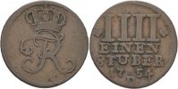 Preußen Aurich 1/4 Stüber Friedrich II. 1740-1786 -