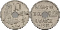 Griechenland 10 Lepta George I. -