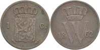 Niederlande 1 Cent Wilhelm III. -