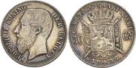 Belgien 50 Cent. Leopold II., 1865-1909 -