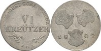 RDR Burgau Günzburg VI Kreuzer 1804 Franz II.I., 1792-1835 CH UNC