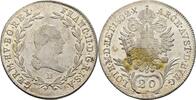 RDR Ungarn Kremnitz 20 Kreuzer 1802 B Franz II./I., 1792-1835 UNC-
