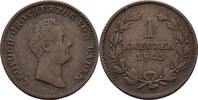 Baden Karlsruhe 1 Kreuzer Leopold, 1830-1852 -
