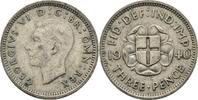 Großbritannien 3 Pence Georg VI.,1936-1952. -