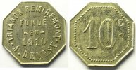 Emergency coins and tokens 10 cent REMIREMONT (88) Trianon Remiremont, A. Demesy Elie manque 10 cent ZnNi, 8 23mm 1910 TTB+ -
