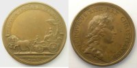 Tokens and Medals bronze Medals of Louis XIV année 1660 MAUGER Entrée de la Reine à Paris bronze 41mm SUP -
