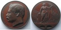 World coins bronze Belgium Medals WIENER Charles Inauguration des arches de la Senne 30 novembre 1871 Bruxelles bronze 67mm TTB+/SUP -
