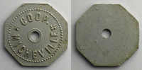 Emergency coins and tokens VILLERUPT (54) Coop. Micheville SVI Al, 8 24mm (Uniface) Coop. Micheville TTB -