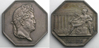 Tokens and Medals Jeton Numismatics of insurance companies Courtiers de Commerce et d'Assurances Jeton octogonal en argent Louis-Philippe I Multirisques SUP -
