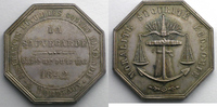 Tokens and Medals Jeton Numismatics of insurance companies La Sauvegarde Jeton octogonal en argent Incendie SUP -