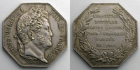 Tokens and Medals Jeton Numismatics of insurance companies Versailles Jeton octogonal en argent Louis-Philippe I Incendie TTB+/SUP -