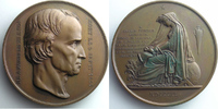 Tokens and Medals bronze Numismatics of the Arts Architecture Médaille en bronze 72mm Charles Percier (1764-1838) SUP/FDC -