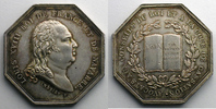 Tokens and Medals Jeton Numismatique de la Justice Avocats Jeton octogonal en argent Avocats aux conseils du Roi et à la cour de cassation Louis XVIII SUP -