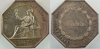 Tokens and Medals Jeton Numismatics of insurance companies Indre Jeton octogonal en argent Incendie SUP -