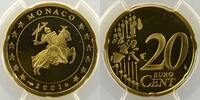 Coins of Monaco 20 Cent Rainier III (1949-2005) G.176 20 Cent Sceau des Grimaldi 20 Cent 2001 PR68DCAM BE -