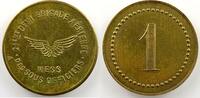 Tokens and Medals Franc Tokens of Messes and Military Circles 21° Demi-Brigade Aérienne Elie 10.5 1 (Franc) Laiton, Rond 25mm SUP -