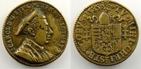 Coins of Lorraine bronze Bishopric of Metz Charles II de Lorraine (1593-1607) Médaille en bronze coulé Charles II de Lorraine, évêque de Metz (1578-1607) 1585 TTB -