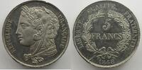 Coins of France 1793-1959 5 Francs 5 Francs G.697 Concours de Gayrard 1848 Concours monétaire de 1848 Essai de Gayrard étain FDC -