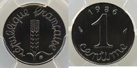 Coins of France 1959-2001 1 Centime 1 Centime G.91 Epi 1986 PCGS-MS67 FDC -