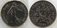 Coins of France 1959-2001 5 Francs 5 Francs G.771 Semeuse nickel 1986 PCGS-MS67 FDC -
