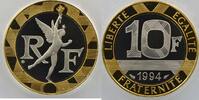 Coins of France 1959-2001 10 Franken 10 Francs G.827 Génie 1994 dauphin PCGS-PR69DCAM Belle Epreuve/Proof -