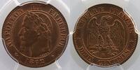 Coins of France 1793-1959 2 Centimes 2 Centimes G.104 Napoléon III tête laurée 1862 grand BB (Strasbourg) PCGS-MS64RB pr.FDC -