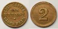 Emergency coins from Alsace-Lorraine BISCHHEIM (67) Consum Genossenschaft der Werkstätte 2 (Pf) Cu, R 16 mm TTB -