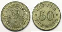 Emergency coins from Alsace-Lorraine 50 Pf ILLKIRCH-GRAFFENSTADEN (67) Consum-Genossenschaft 50 Pf Zn Ni, R 20,5mm TTB -
