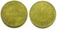 World coins Switzerland, emergency coins and tokens Bâle, Bäcker & Conditoren Meister Verein GUT FÜR 1 Ko. BROT Lt,R, 25 mm TTB+ -