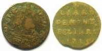 Feudal coins Liard Franche-Comté County of Montbeliard Liard 1715 TB -