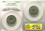 French colonial coinage 1 Piastre Lebanon Etat du Grand Liban Lec.16 1 Piastre 1940 PCGS-MS64 pr.FDC -