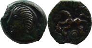 Celtic coins Bronze Bellovaques BELLOVAQUES Pagus Catuslugi (région de Bois lAbbé) Bronze VIIRICIVS, Classe I TB+/TTB -