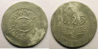 Tokens and Medals Tokens of Messes and Military Circles Ecole Militaire, E.A.M.B. Elie 10.3 0,25 (F) Al,R 30mm TB+ -