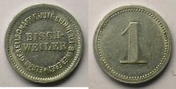 Emergency coins from Alsace-Lorraine BISCHWEILER (Bischwiller) (67) Elsäs Gesellschaft F.Jute-Spinnerei & Weberei 1 (Pf) Al,R 16mm TTB/TTB+ -