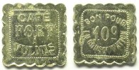 Emergency coins and tokens BOURG-SAINT-MAURICE (73) Café FORT à Vulmis Eie 10.1 10 c Zn Ni, 4f 21 mm TTB+ -