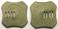 Emergency coins and tokens CHALONS/MARNE (51) Société de Consommation de l'Est Elie 25,7 100/1 F Ma,8a 27 mm TTB -