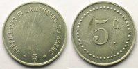 Emergency coins and tokens HAVRE (LE) (76) Tréfileries et Laminoirs Elie 196.1 5 c Al, R 26mm TTB+/SUP -