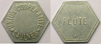 Emergency coins and tokens SAULNES (54) Union Coopérative Elie 15,4 Flûte Al,6 26 mm TTB+ -