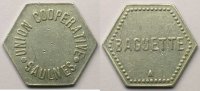 Emergency coins and tokens SAULNES (54) Union Coopérative Elie 15,3 Baguette Al,6 21,5 mm TTB+ -