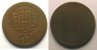 Emergency coins and tokens PARIS (75) Cie Française Thomson-Houston ( CFTH ) Elie C670,2 10 ( c ) Cu,R uniface 26 mm TTB -