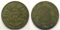 Emergency coins and tokens MELUN (77) Au café du Vieux SV Lt, R 25mm TB/TB+ -