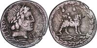 Roman Republic Mn Fonteius Cf – Silver Denarius – Infant Genius Riding Goat Denarius 85 BC. ss