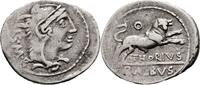 Roman Republic Denarius 105 BC. L. Thorius Balbus AR Denarius – Bull Cha... 80.77 £  +  13.99 £ shipping